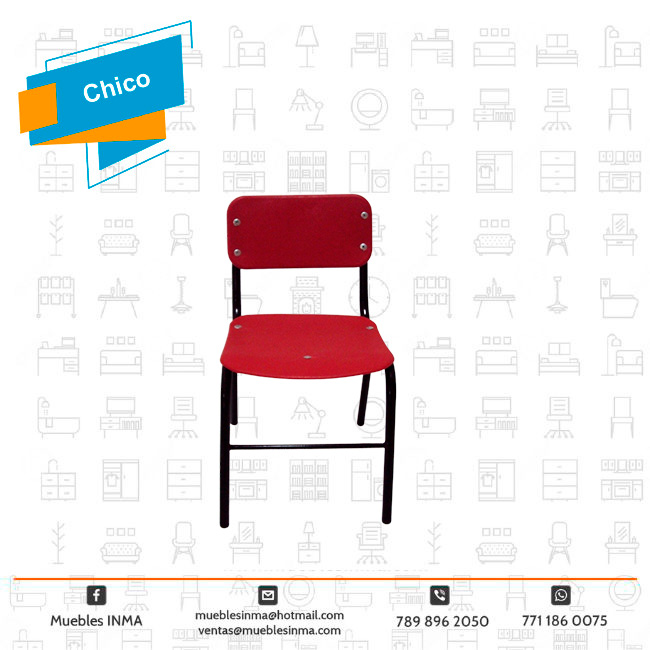 Silla chica en concha, asiento y respaldo en dos piezas - Imagen 3