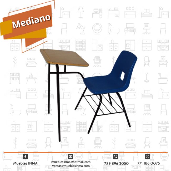 Mesabanco mediano con asiento de concha