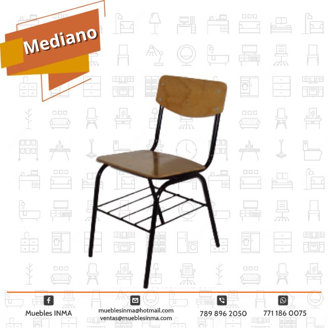 Silla mediana en triplay